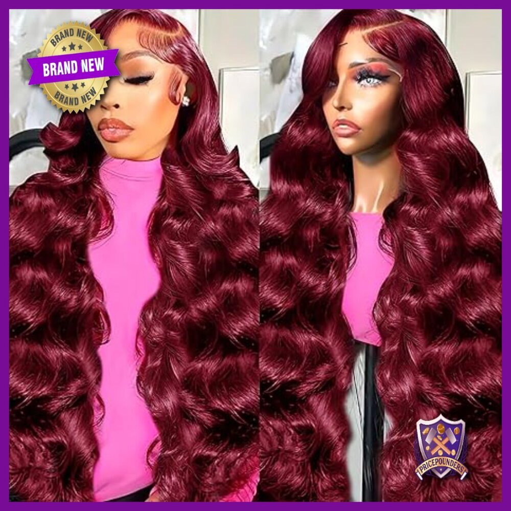 28 Inch Human Hair Lace Front Wig 180 Density Body Wave Glueless